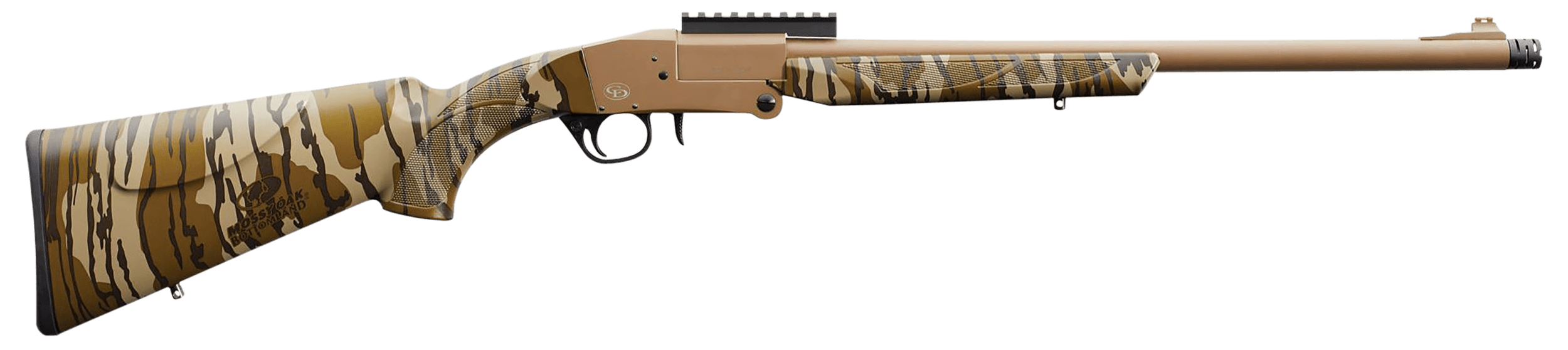Charles Daly 101 Turkey 12GA, 20in. Barrel, 1rd, Mossy Oak Bottomland Camo Stock & Forend - FDE (930316)
