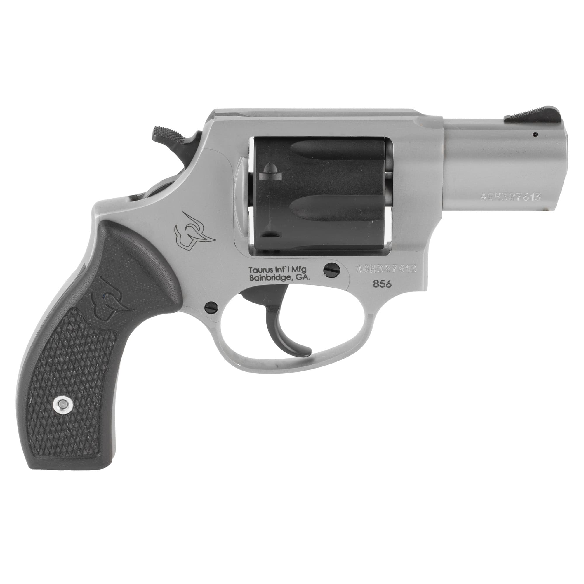 Taurus 856 38 Special 2 inch 6 round Stainless Steel Black G10