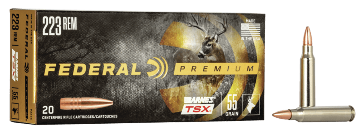 Federal Premium Barnes TSX 223 Remington Copper Hollow Point 55 Grain 20 Rounds