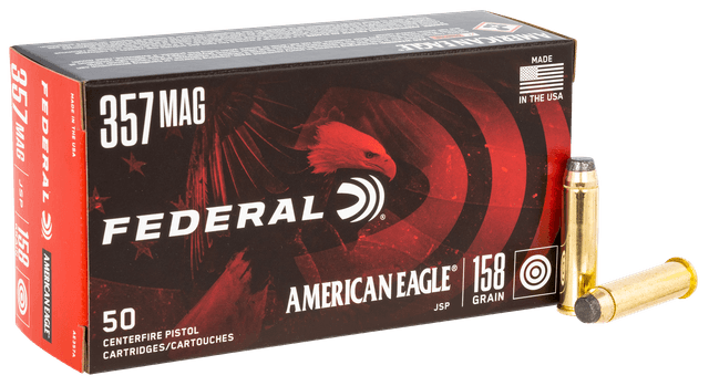 Federal American Eagle, 357 Magnum, Jacketed Soft Point, 158 Grain, 50 Rounds
