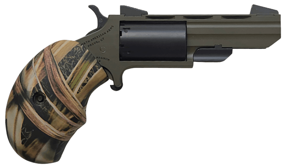 NAA Green Hunter Revolver 22 Mag. 2 in. OD Green Cerakote 5 rd.