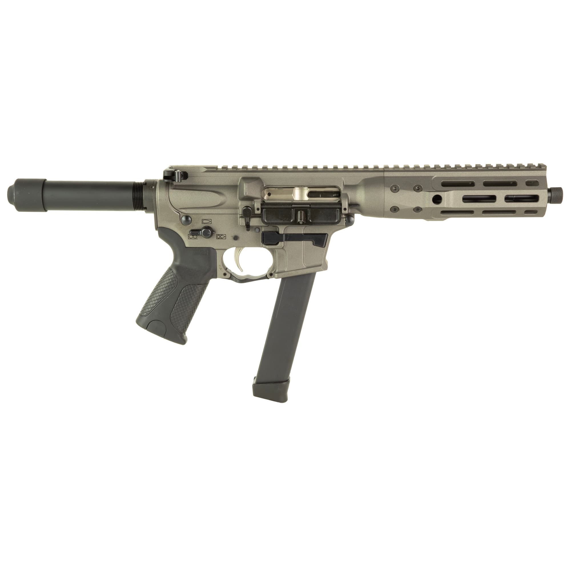 LWRC IC-9 9mm Luger 8.5in 27-Round Tungsten Grey AR Pistol