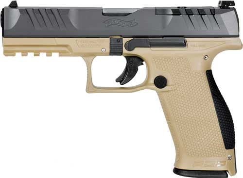 Walther PDP 9mm 4.5 in. 18 rd. Two-Tone Tan Optic Ready Pistol