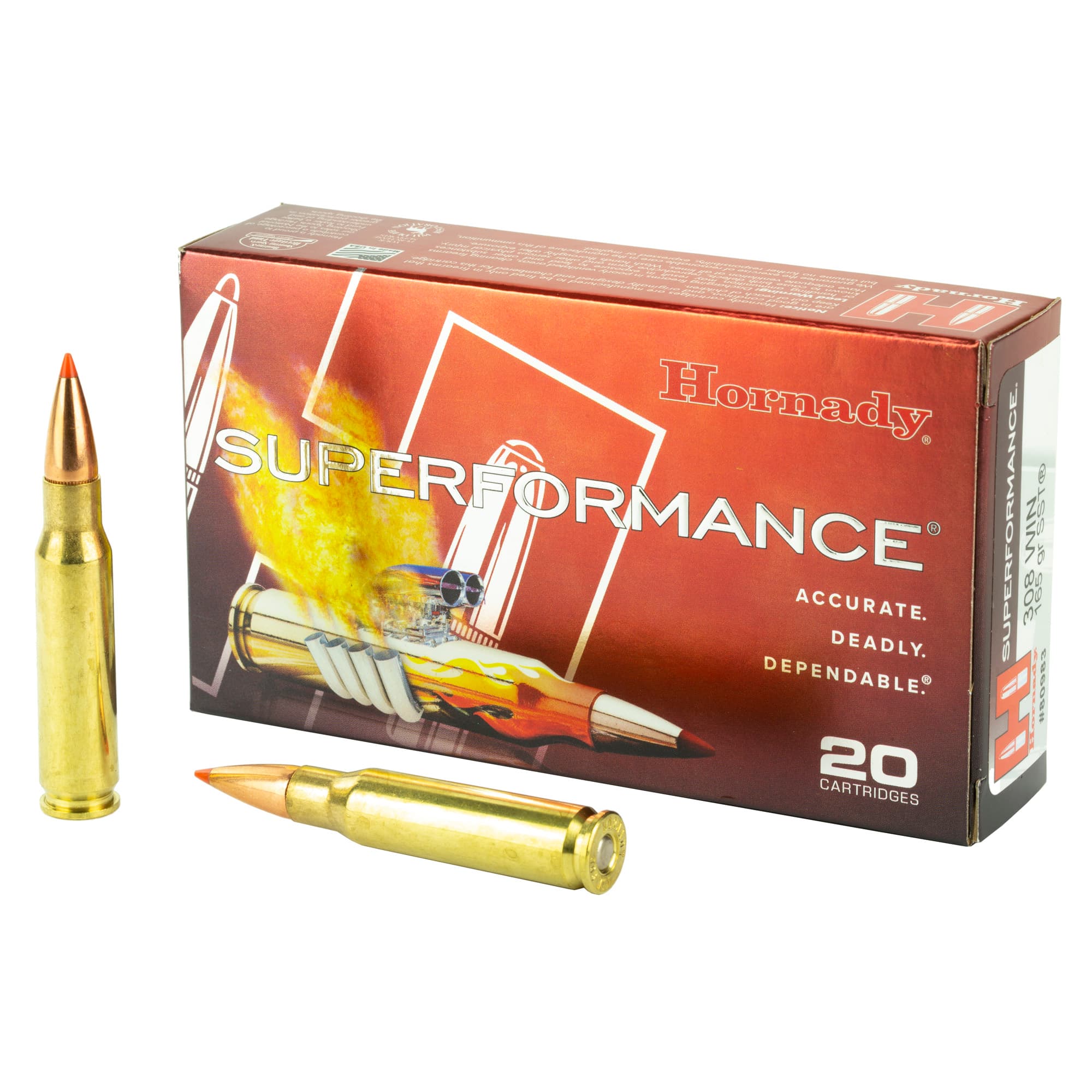 Hornady Superformance Rifle Ammo 308 Win 165 gr. SST 20 rd.