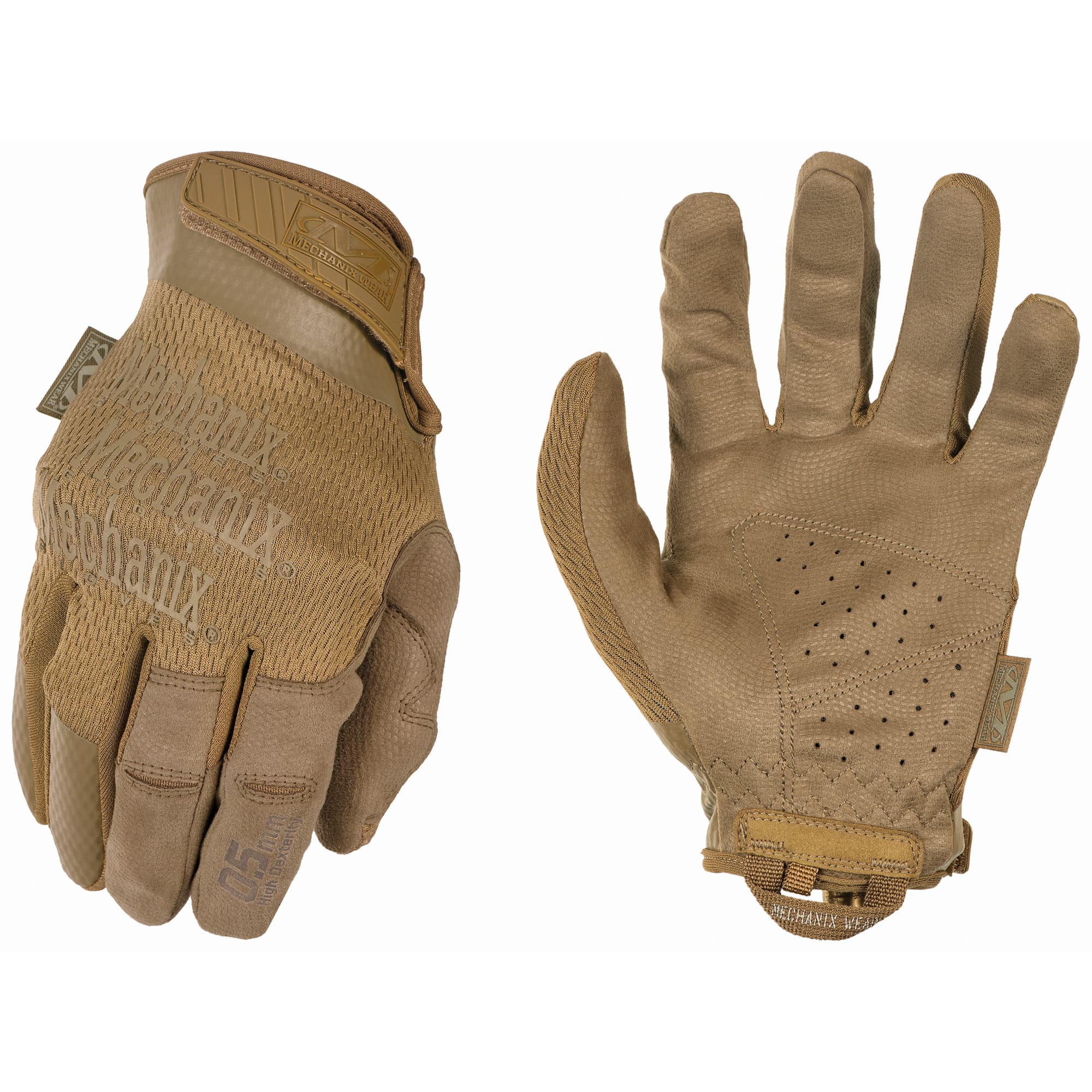 Mechanix Wear MSD-72-008 Specialty 0.5 High-Dexterity Coyote Suede Small