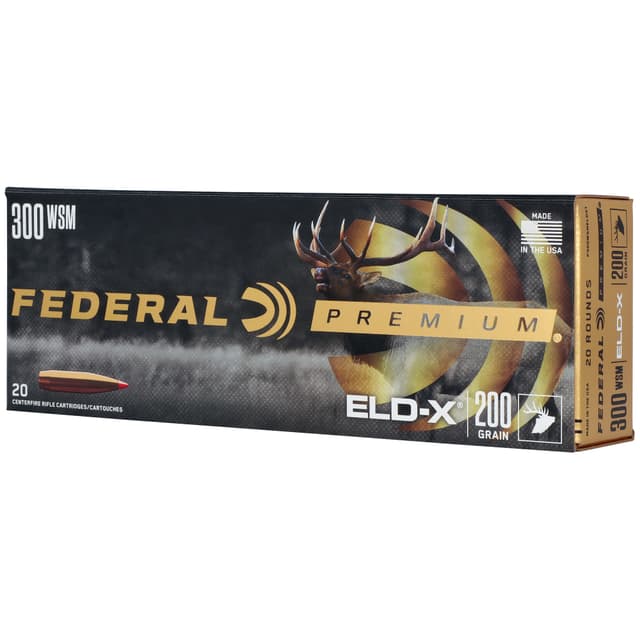 Federal Premium Rifle Ammo 300 WSM 200 gr. ELDX 20 rd.