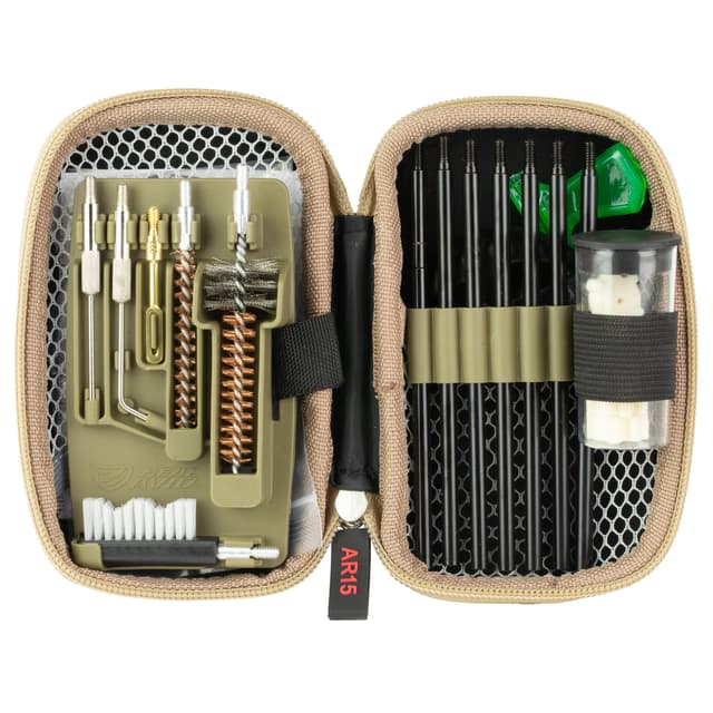 Real Avid AVGCKAR15 Gun Boss AR15 Kit 223 Rem/5.56 NATO AR Platform Firearm Bronze Bristles Includes Nylon Case