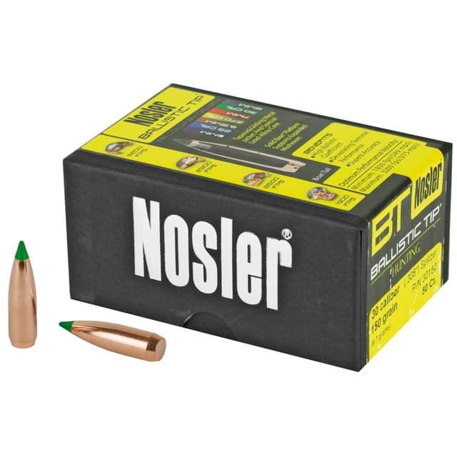 Nosler Ballistic Tip Hunting Bullets .30 cal .308" 150 gr SBT-BTIP 50/ct
