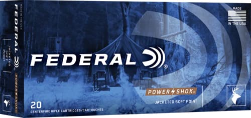 Federal, Power Shok Copper, 300 Winchester Short Magnum, Soft Point, 210 Grain, 20 Rounds