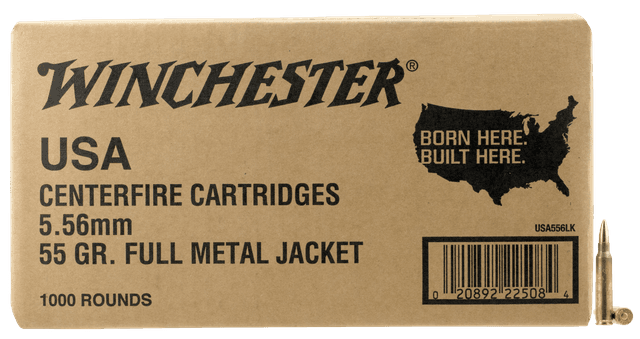 Winchester, Lake City M193, 5.56x45mm Nato, Full Metal Jacket, 55 Grain, 1000 Rounds