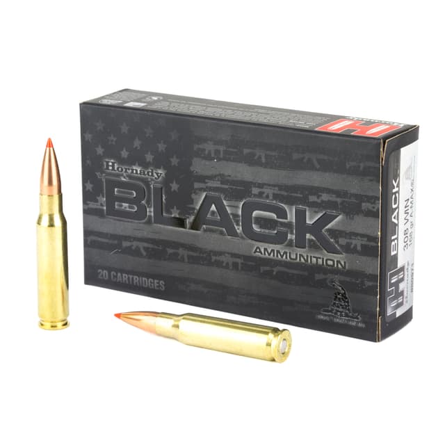 Hornady Black Rifle Ammo 308 Win 168 gr. A-Max 20 rd.