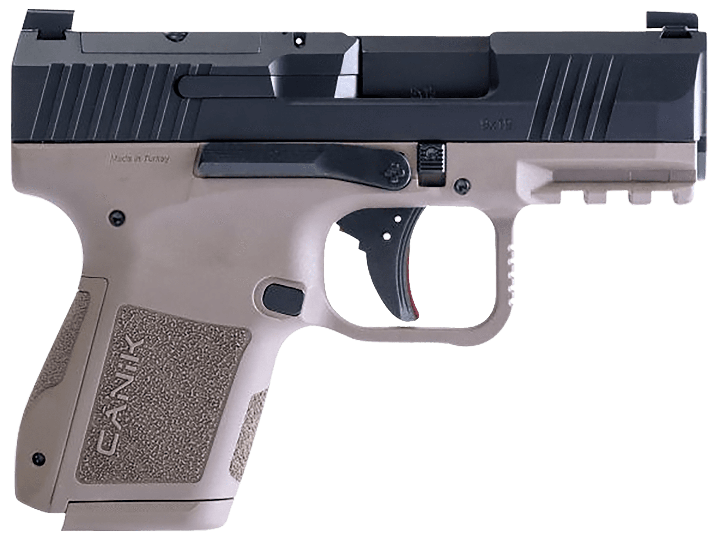 Canik Mete Mc9 9mm Luger 3.18 inch 15+1 Black Tan Flat Dark Earth