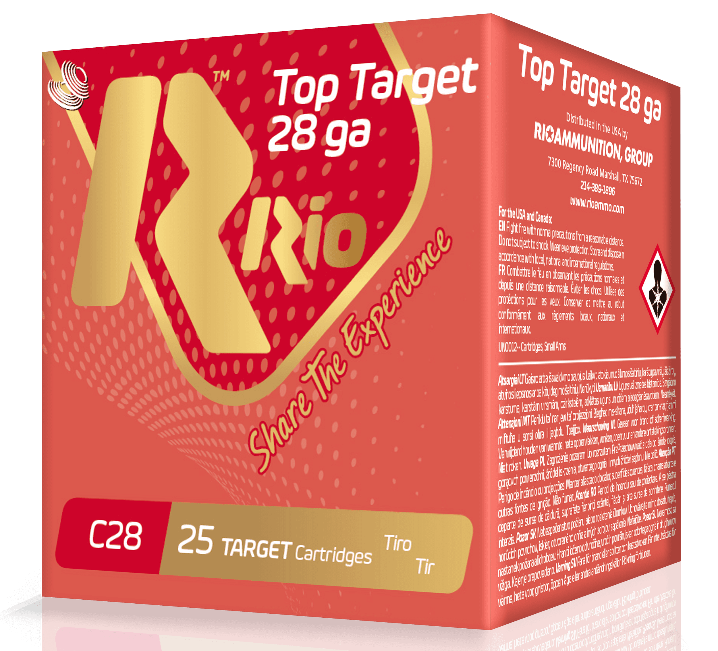 Rio Ammunition RC2875 Top Target  28 Gauge 2.75" 3/4 oz 7.5 Shot 25 Rounds
