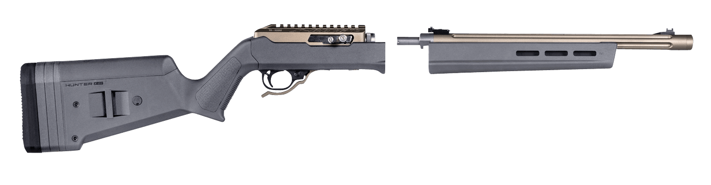 Magpul Hunter X-22 Stock Fixed Adjustable Comb Stealth Gray Synthetic Ruger 10/22 Takedown
