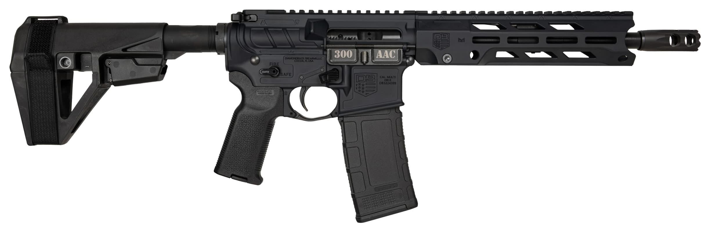 Diamondback Db15 Db1984b001 300 Blackout 10.5 inch 30 round Nitride finish