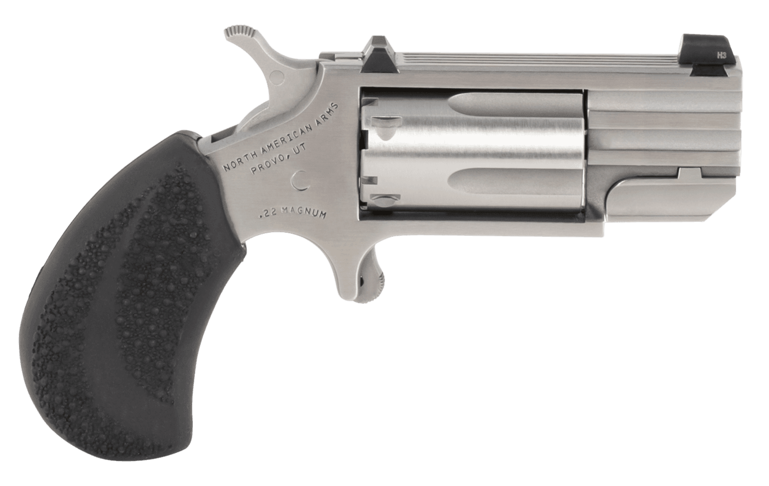 NAA Pug Revolver Combo 22 LR/22 WMR Stainless/Black 1 in 5 rd XS Tritium