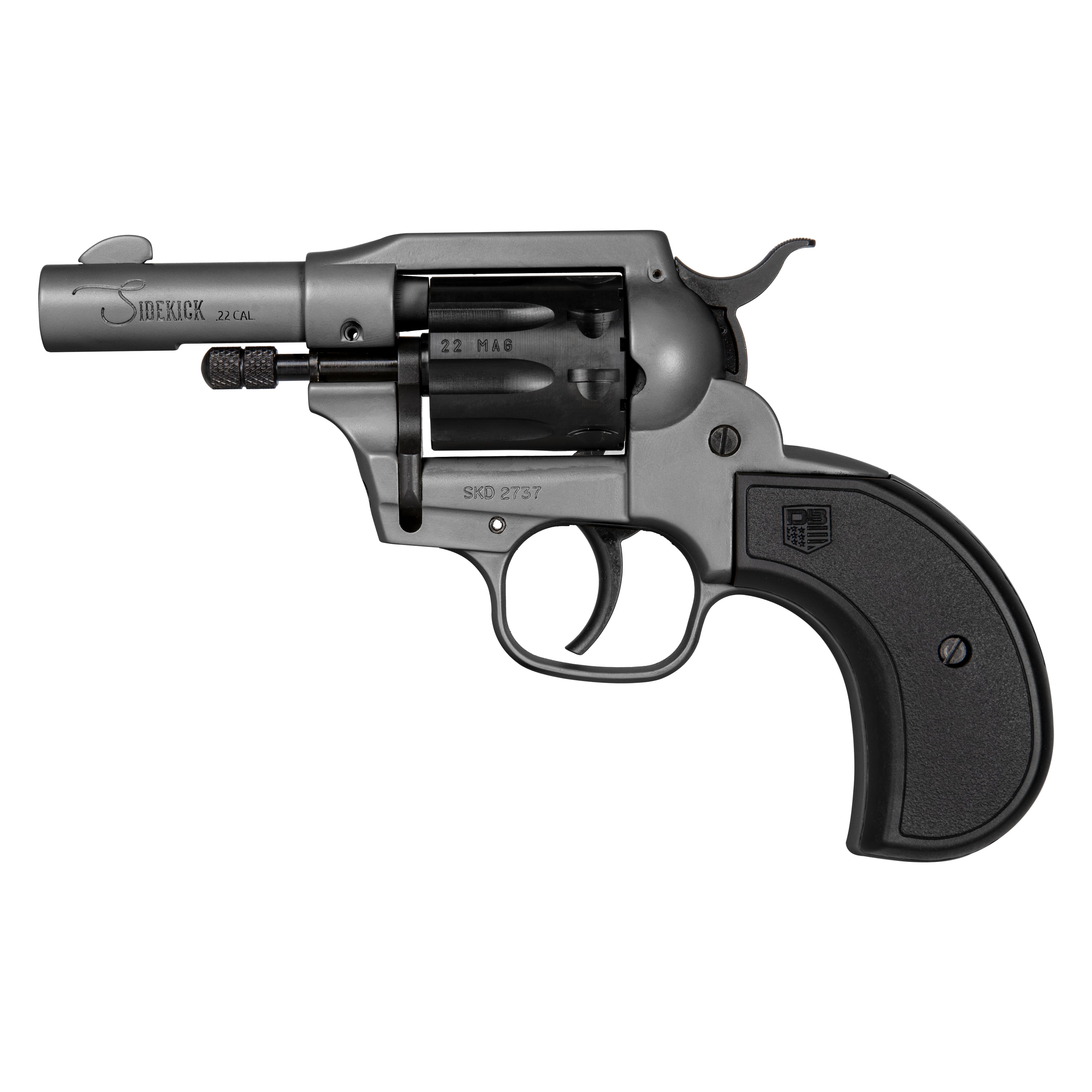 Diamondback Sidekick Birdshead 22 Long Rifle and 22 WMR 3 in 9 Round Dark Gray Cerakote