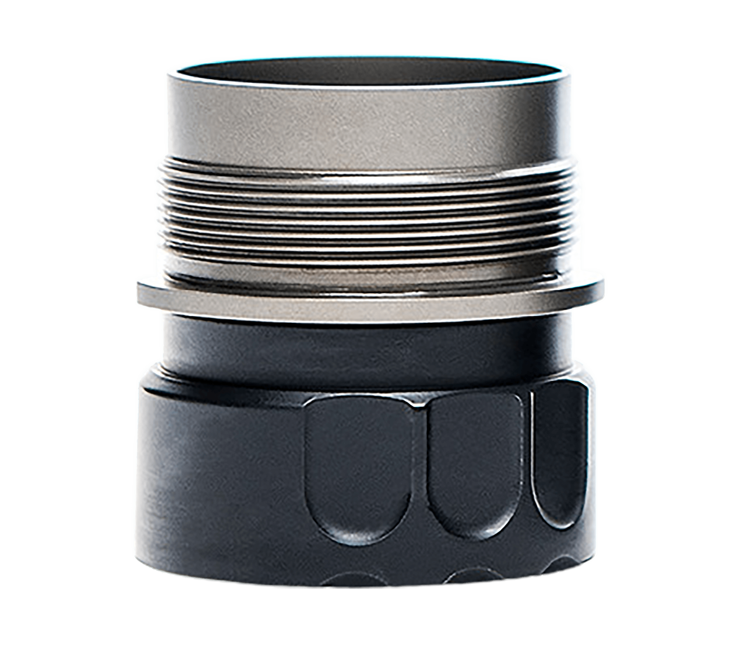 Rugged Suppressor Rugged Universal Mount 1.375x24 Stainless Interface Compatible with Rugged Dual Taper Locking System