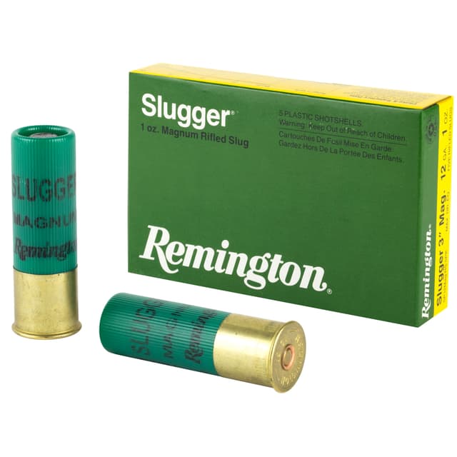 Remington, Slugger Rifled Slugs, 12 Gauge, Rifled Slug, 1 oz, 5 Rounds