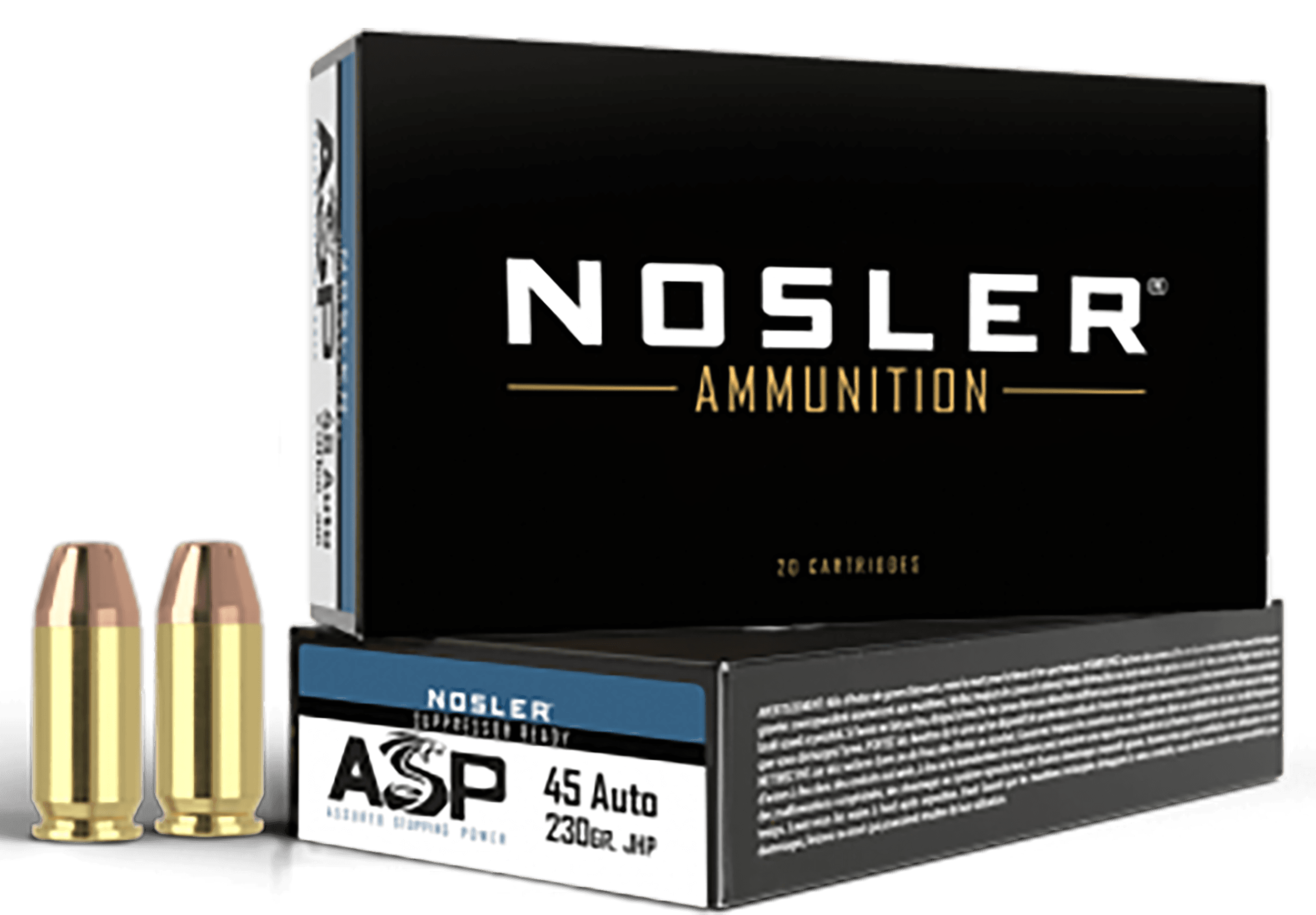 Nosler Match Grade 45 Acp Hollow Point Jacketed 230 Grain 50 Rounds
