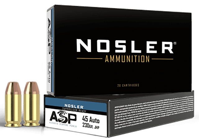 Nosler Match Grade 45 Acp Hollow Point Jacketed 230 Grain 50 Rounds