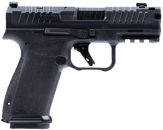 Canik HG8328N Mete MC9 Prime 9mm Luger 17+1 3.64" Black Nitride Compensated Barrel, Black Nitride Integrated Compensator/Optic Ready/Serrated Steel Slide, Black Polymer Frame w/Picatinny Rail