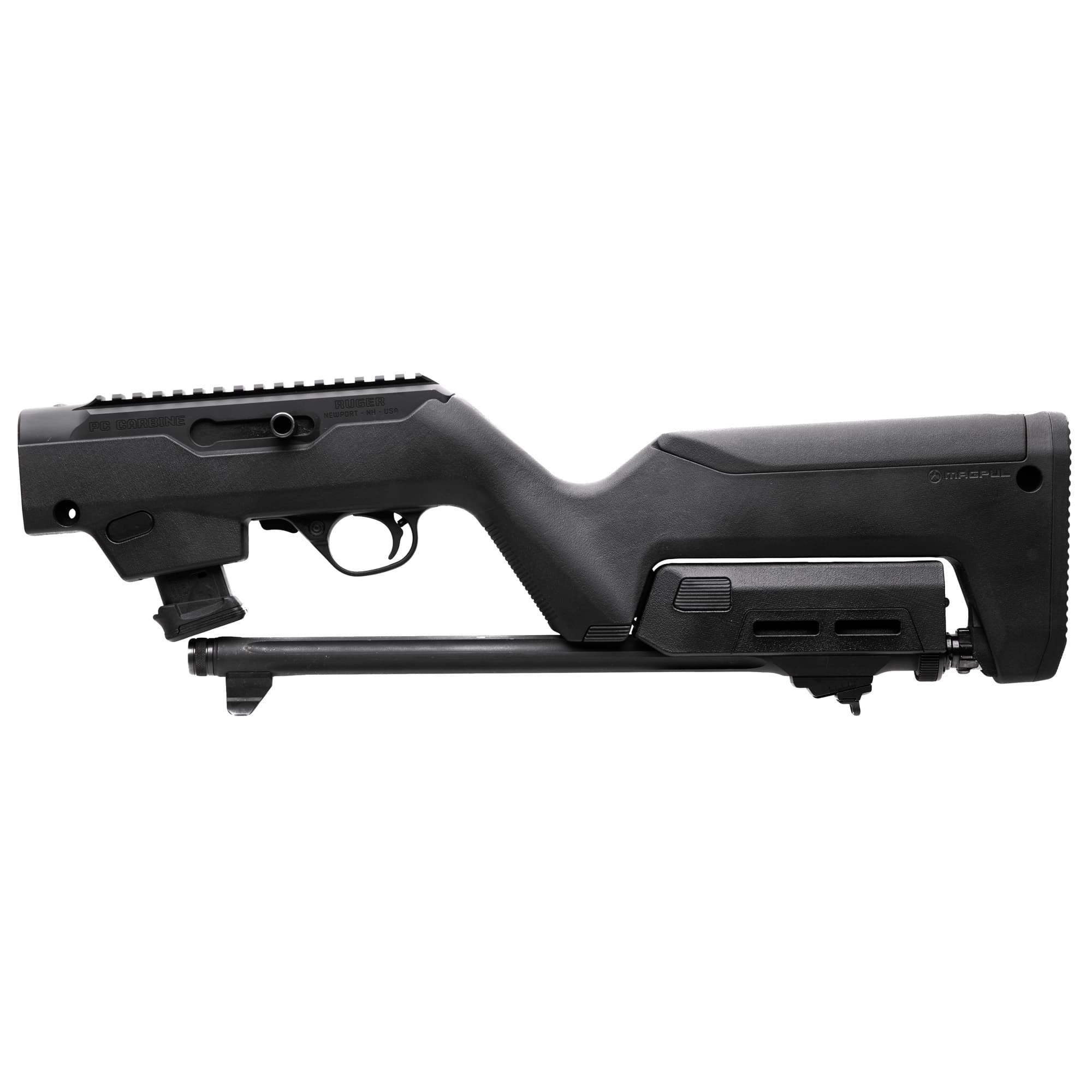 Magpul MAG1076-BLK PC Backpacker  Black Synthetic Ruger PC Carbine Stock