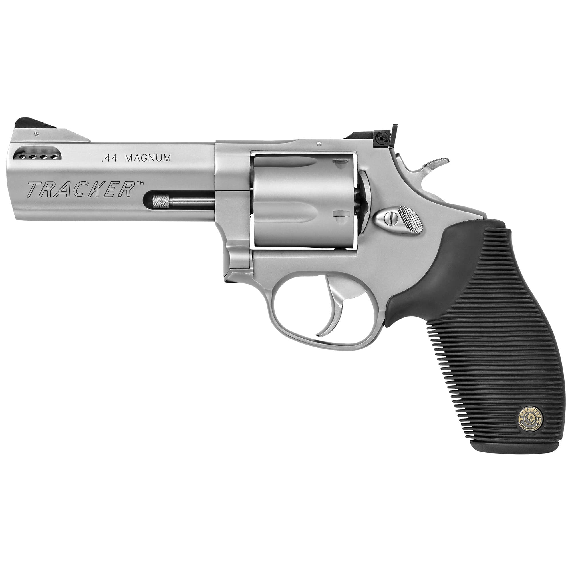 Taurus Tracker 44 Revolver - Stainless Steel | .44 Mag | 4" Barrel | 5rd | Rubber Grip | Ported Barrel