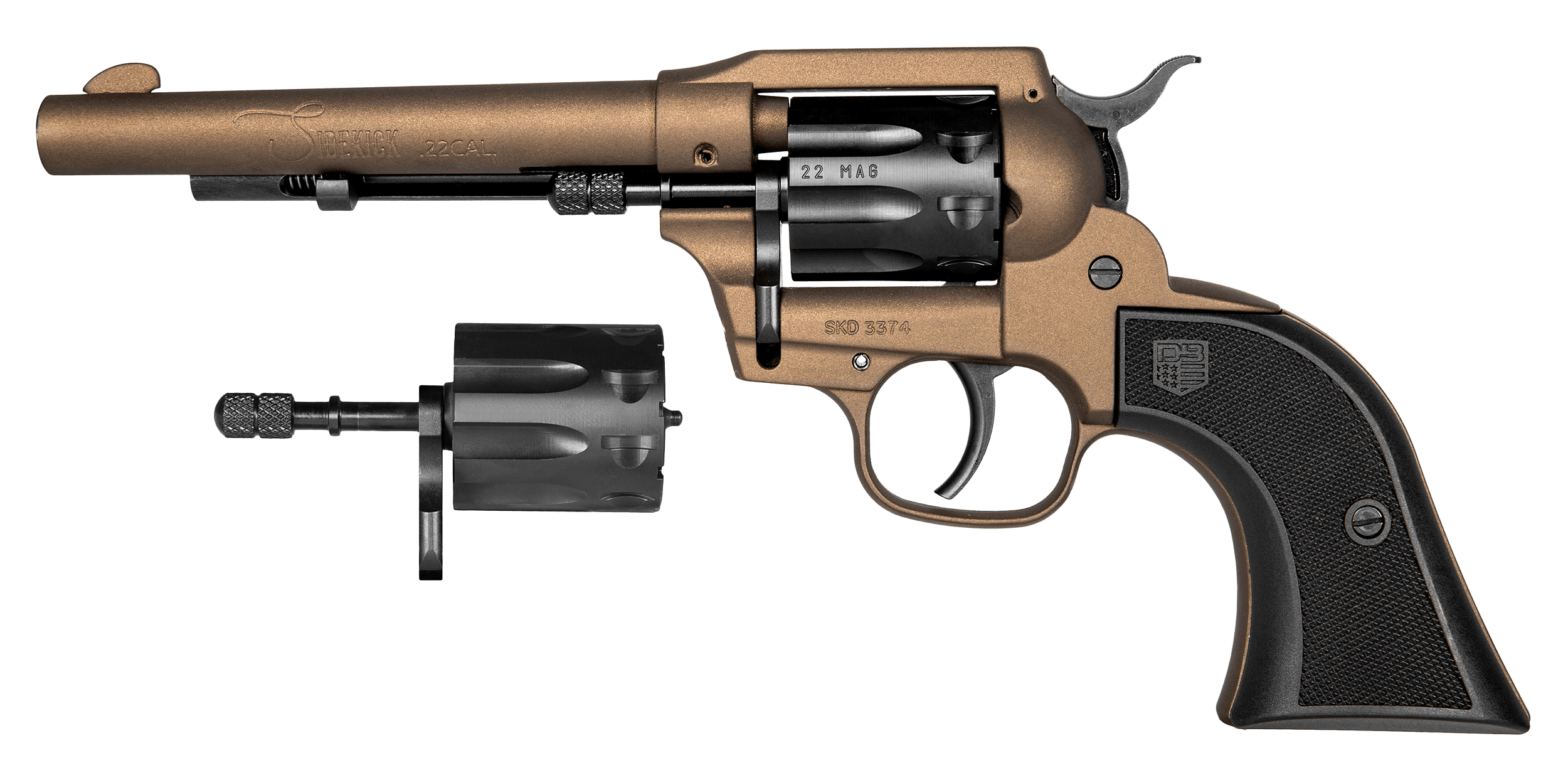 Diamondback Sidekick .22 LR WMR 5.5 in 9 Round Midnight Bronze