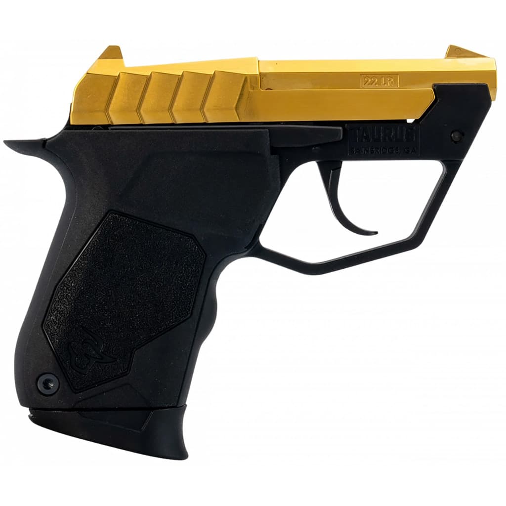 Taurus 22Tuc 22 Long Rifle 2.5 in 9+1 Physical Vapor Deposition Gold Black