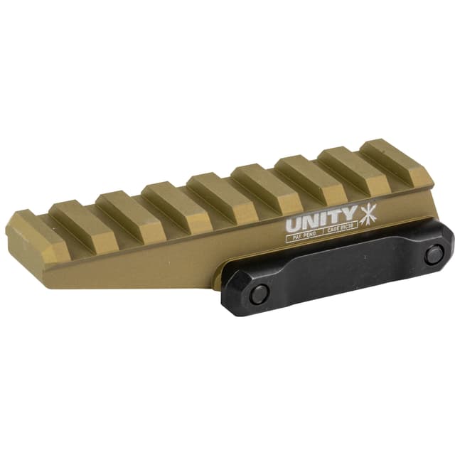Unity Tactical Fstorf Fast Optic Riser Flat Dark Earth Anodized Picatinny Mount