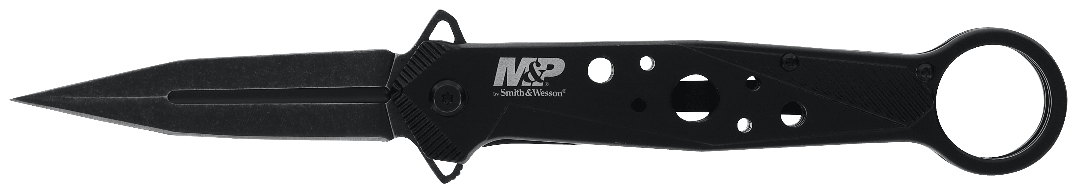 Smith & Wesson Knives 1193183 M&P Folding Dagger Folding Dagger Plain Black 8Cr13MoV SS Blade