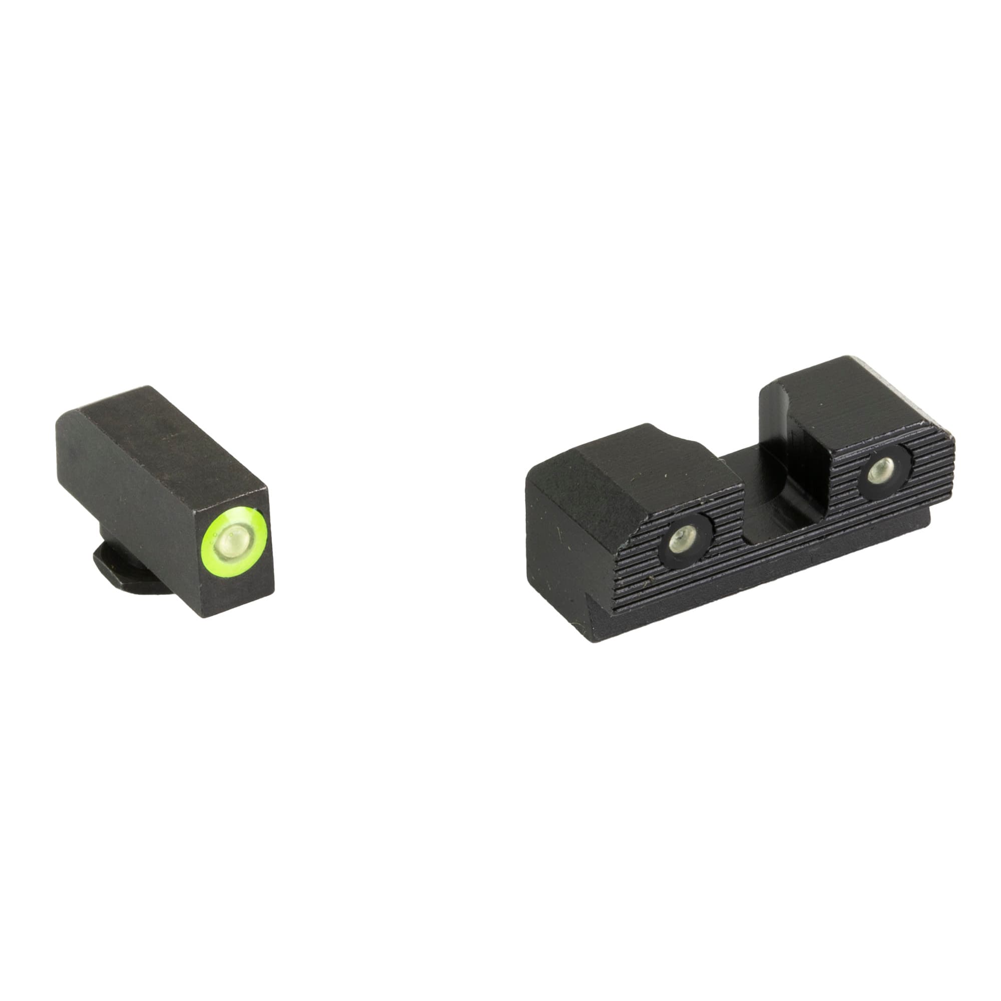 XS Sights GLR203P6G R3D 2.0 Night Sights Glock 43 Tritium Front and Rear