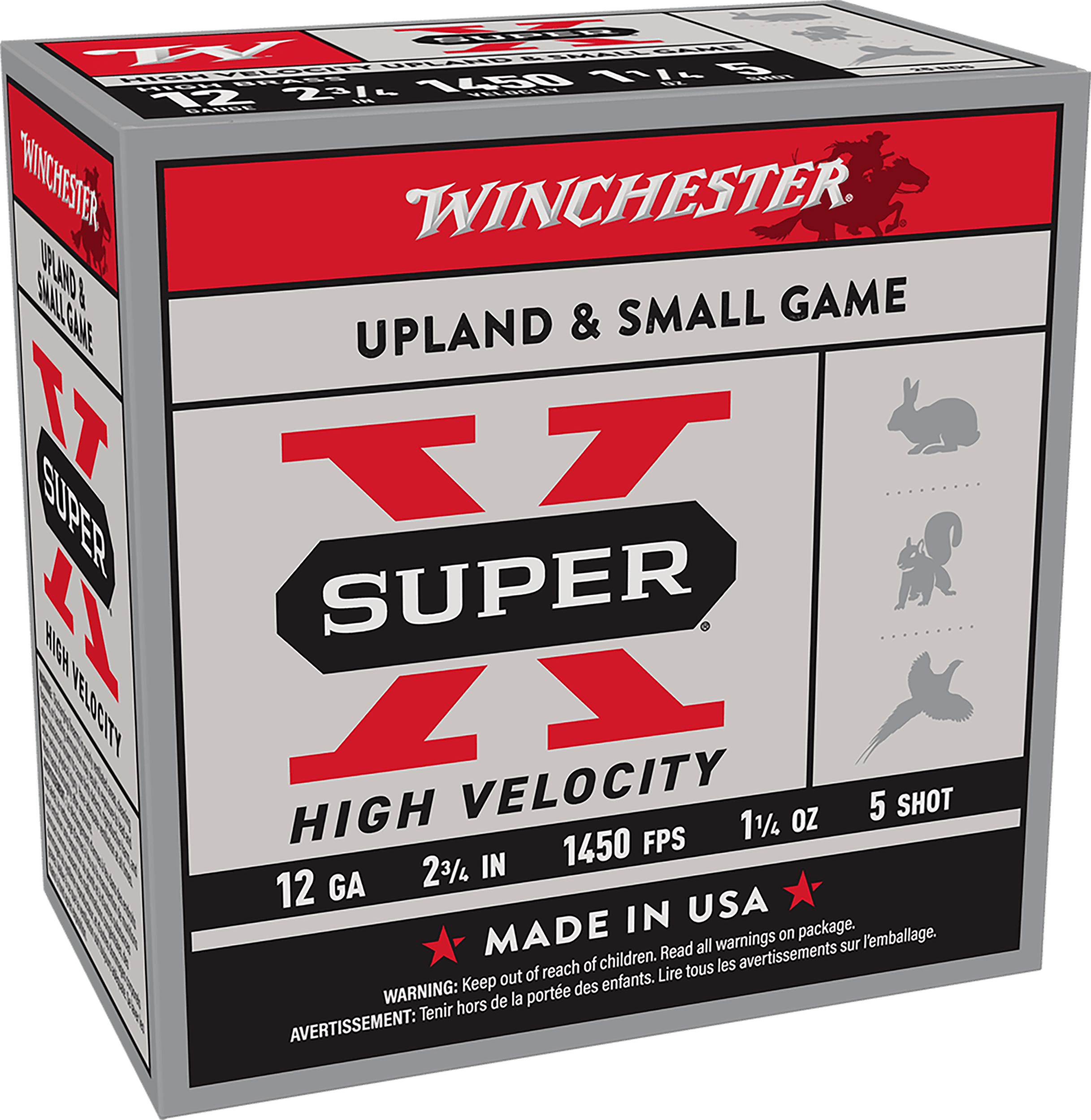 Winchester Super X High Velocity 12 Gauge Steel 1 1/4 oz 25 Rounds