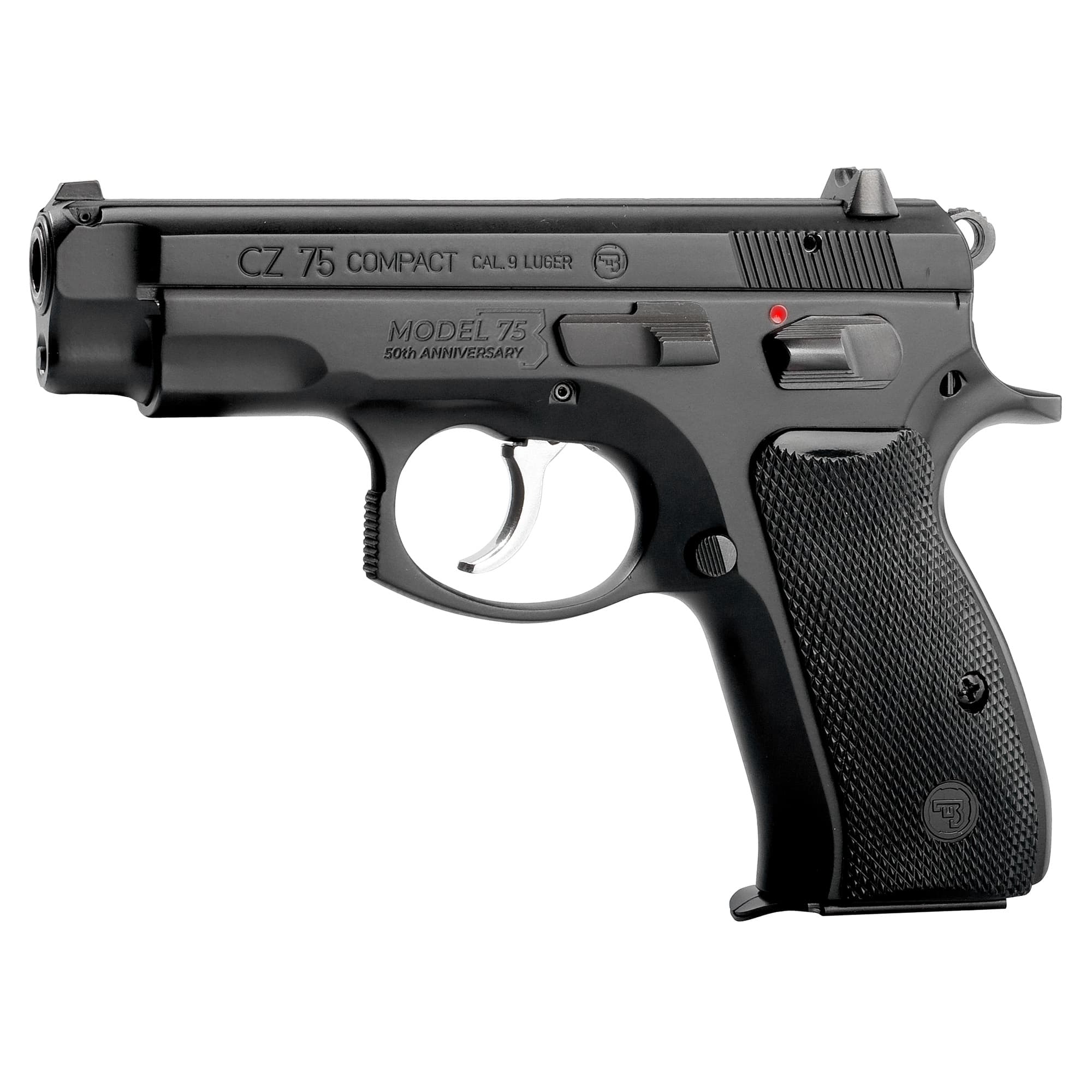 CZ 75 Compact 50th Anniversary 9mm Luger 3.76in 10rd Steel Frame Colored Finish