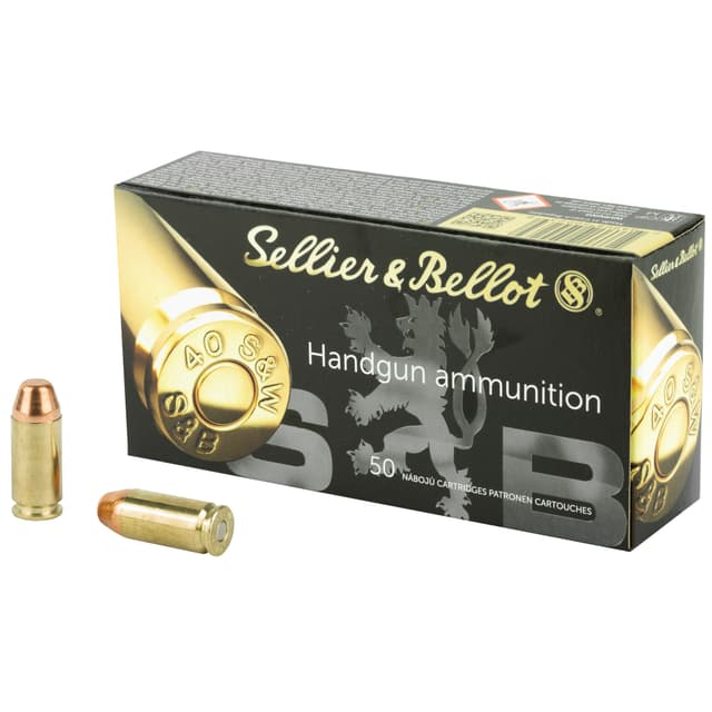 Sellier and Bellot 40 S and W Full Metal Jacket 180 Grain 50 Rounds