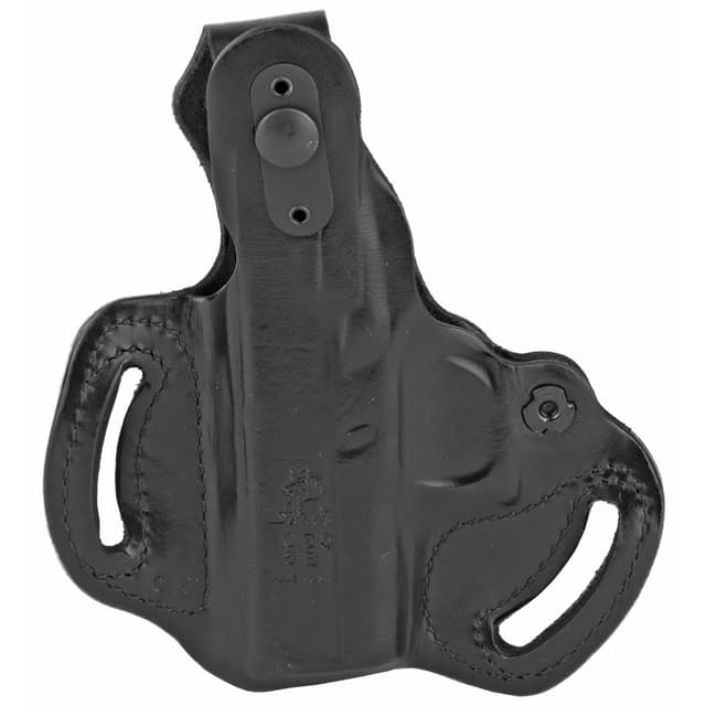 DeSantis Gunhide 085BA8BZ0 Thumb Break Mini Slide OWB Black Leather Belt Slide Fits Glock 43/43x/48 Belt 1.75" Wide Right Hand