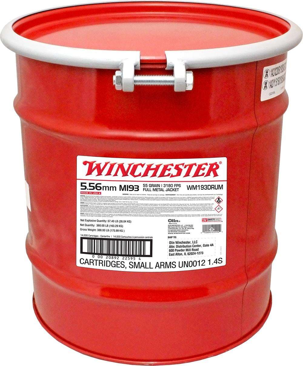 Winchester M855 5.56 Nato Full Metal Jacket 62 Grain 14000 Rounds