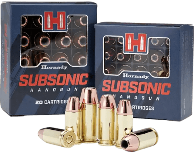 Hornady, Subsonic, 9mm Luger, Hornady XTP Subsonic, 147 Grain, 25 Rounds