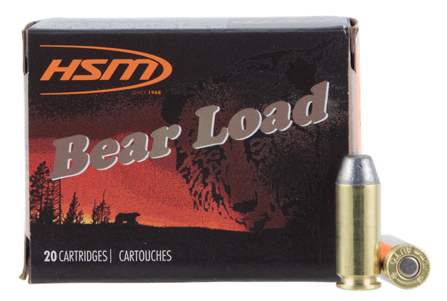 Hsm Bear Load 10mm Auto Lead Round Nose Flat Point 200 Grain 20 Rounds