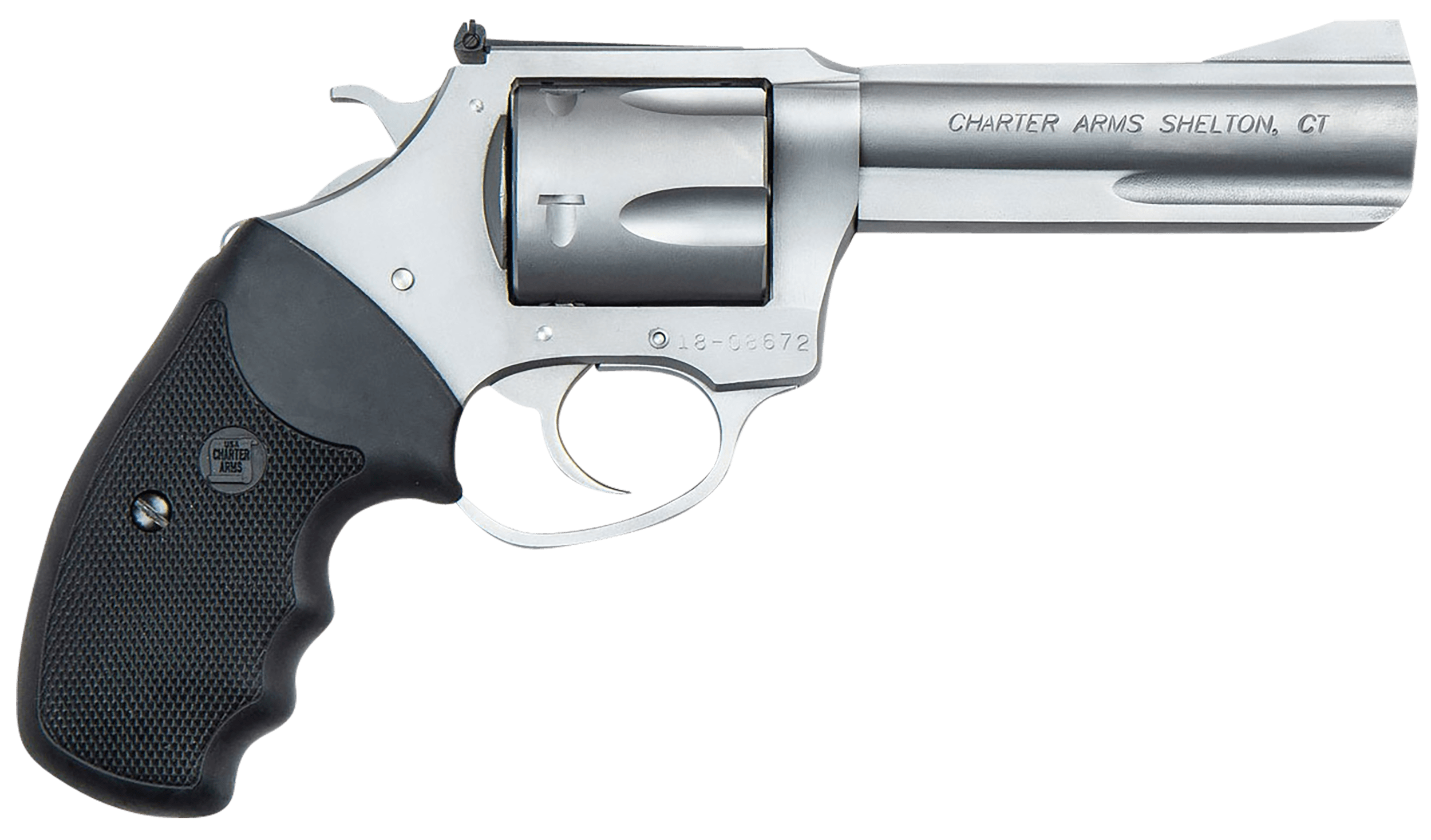 Charter Arms Professional VI 357 Magnum 4.2 in 6 Rounds Stainless Wood Grip