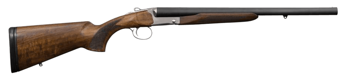 Charles Daly 512T Coach 12GA, 20in. Barrel, 3rd, Wood Stock & Forend - Gray (930114)