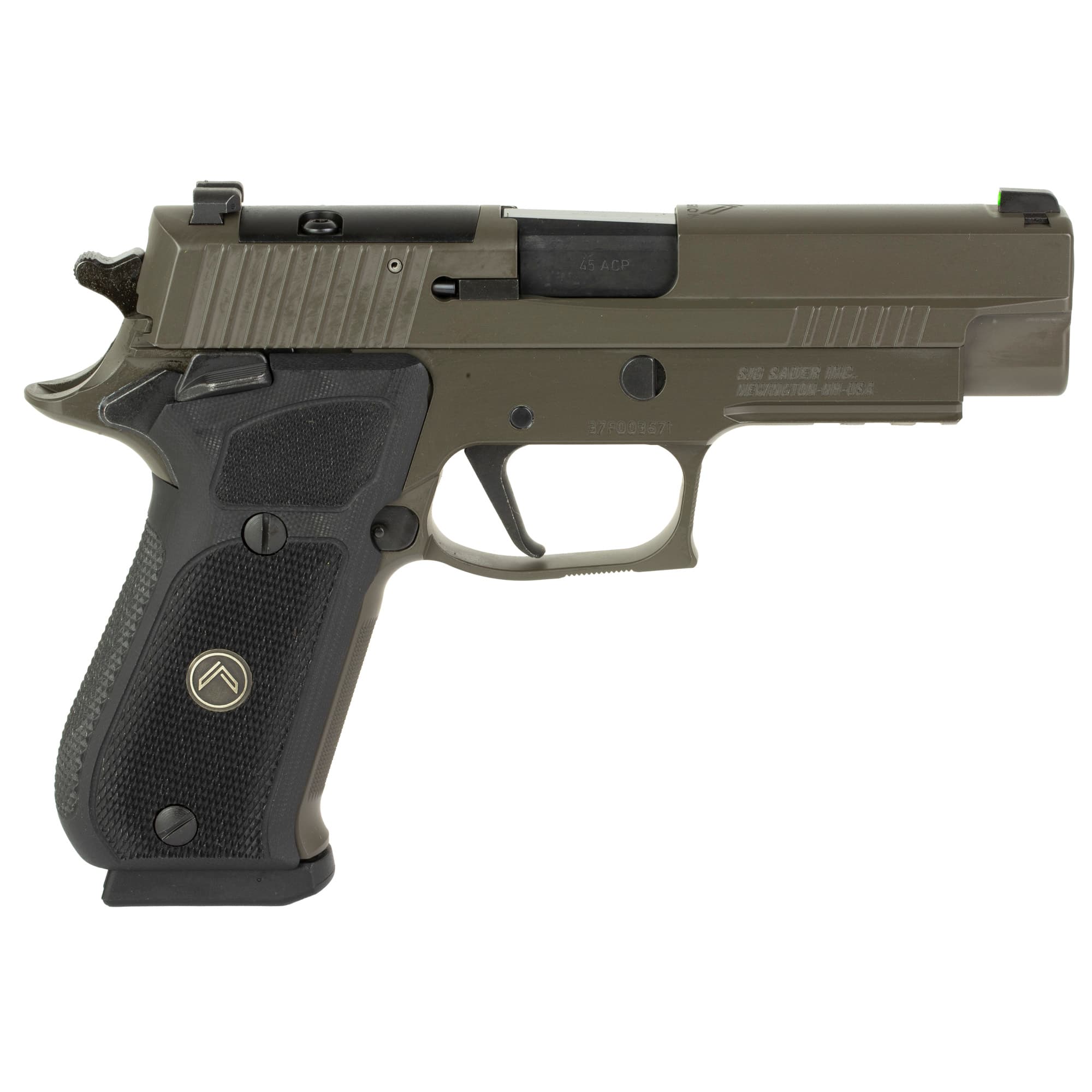 Sig Sauer 220R45LEGIONSAOR2 P220 Full Size Legion SAO 45 ACP 8+1 4.40", Gray Elite Cerakote, Picatinny Rail Frame, Romeo 1 Cut Slide, Black G10 Grip, X-Ray Sights