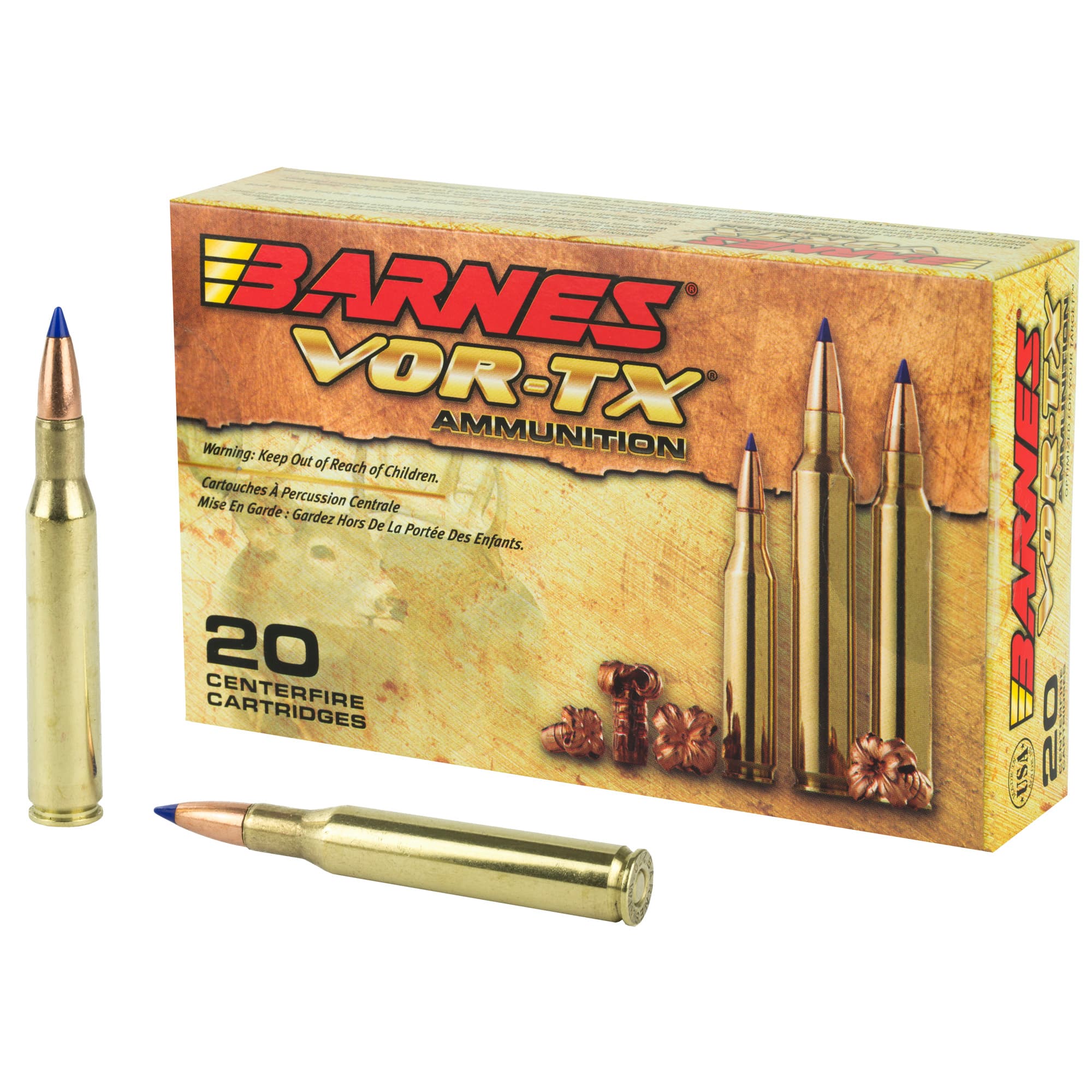 Barnes VOR-TX 270 Winchester TTSX Boat Tail 130 Grain 20 Rounds