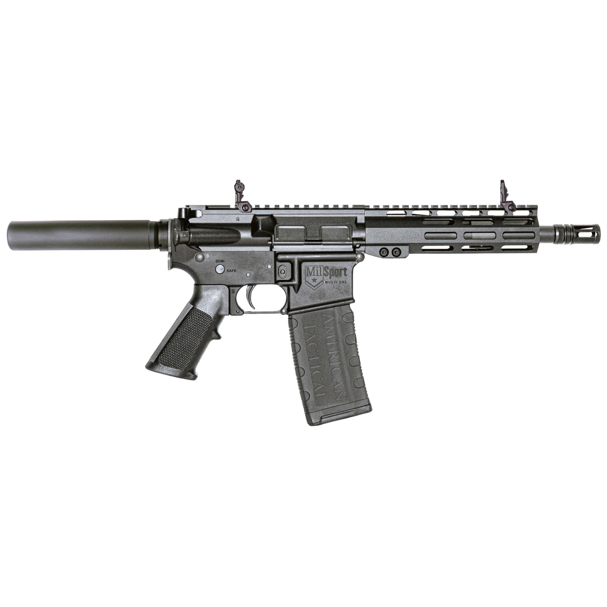 ATI MILSPORT Forged Aluminum AR Pistol - Black | 300BLK | 8.5" Barrel | 7" M-LOK Rail | TF Blade
