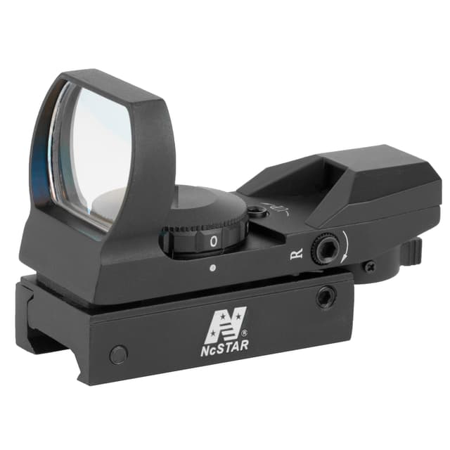 NcStar D4B Red Four Reticle Reflex Optic 1x 24mm 3 MOA Picatinny Weaver Mount