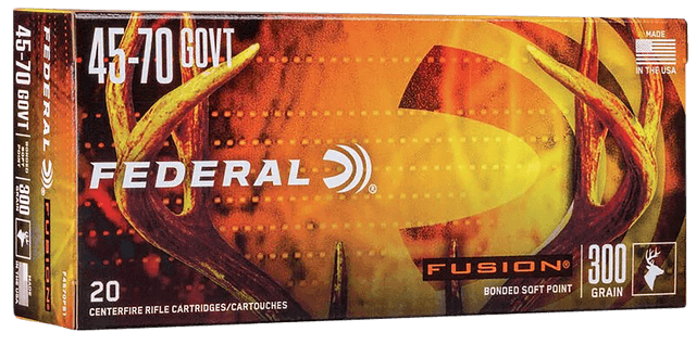 Federal Fusion 45-70 Government Fusion 300 Grain 20 Rounds