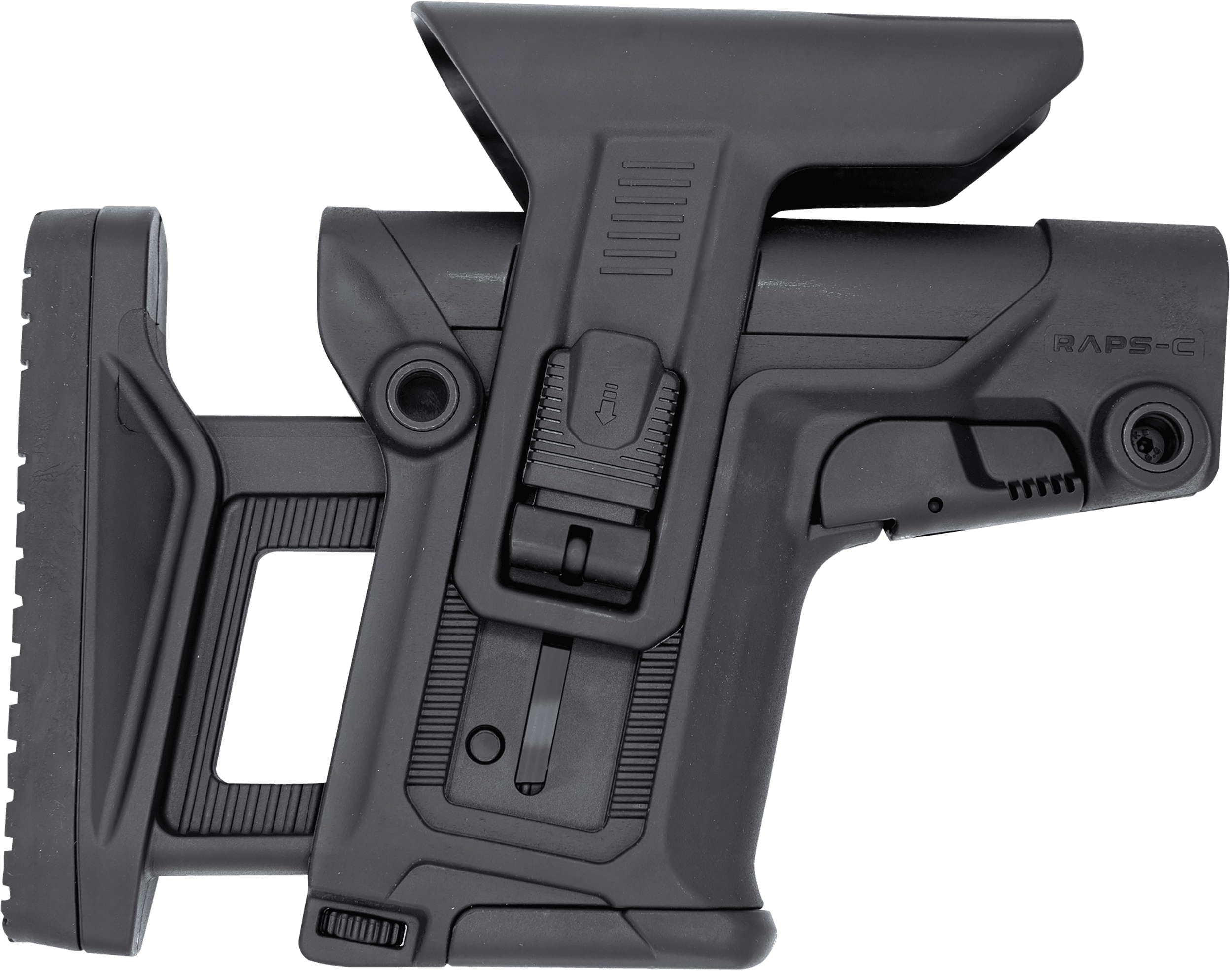 Fab Defense FXRAPSCB RAPS Stock Collapsible 1Latch Cheek Rest Adjustable LOP