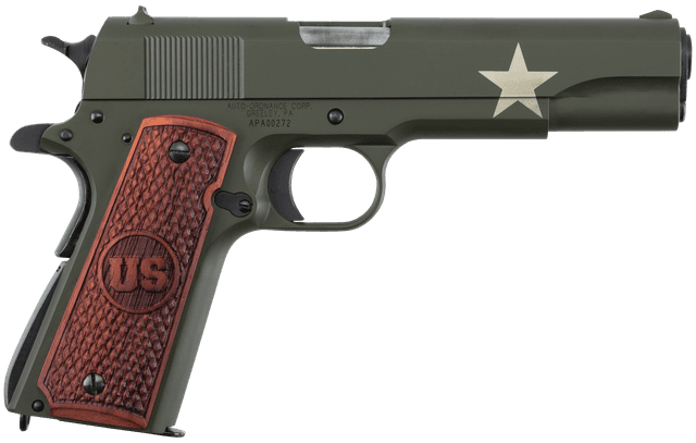 Auto Ordnance Tanker 1911 .45 ACP 5 in 7 rd OD Green Cerakote Serrated Slide