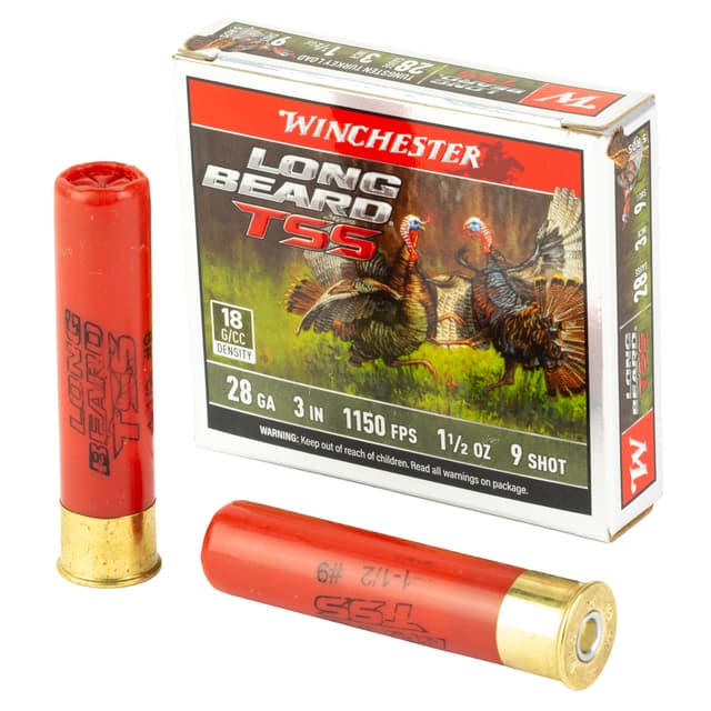 Winchester Long Beard TSS Load, 28 Gauge, Tungsten Super Shot, 1 1/2 oz, 5 Rounds